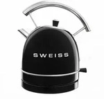 Sweiss Wasserkocher, Schwarz, Metall, 20x27.5x23.5 cm, K&uuml;chenger&auml;te,...