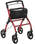 Juskys Wohnungsrollator, Rot, Metall, 66x90x56 cm, Freizeit, Wellness