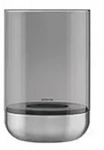 Blomus Windlicht Calma, Silber, Metall, 22.5 cm, Glaseinsatz, Dekoration, Windlichter