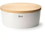 Continenta Brottopf, Wei&szlig;, Keramik, 25x16x37 cm, K&uuml;chenzubeh&ouml;r, Vorratsbeh&auml;lter,