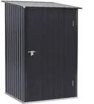 Outsunny Ger&auml;tehaus, Dunkelgrau, Metall, 103x160x100 cm, Aufbewahrung &