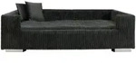 Hundesofa, Dunkelgrau, Textil, rechteckig, 57x26x90 cm, Bezug abnehmbar, weich
