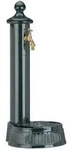 Relaxdays Standbrunnen, Dunkelgr&uuml;n, Metall, 25x61x30.5 cm, Gartenzubeh&ouml;r,