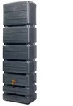 4rain Wandtank, Grau, Kunststoff, 350 L, 60x184x39 cm, Gartenzubeh&ouml;r, Gartenpflege