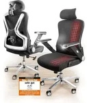 Clouvou B&uuml;rostuhl, Schwarz, Metall, Kunststoff, 1-Sitzer, F&uuml;llung: Schaumstoff,