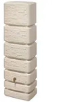 4rain Wandtank, Beige, Kunststoff, 350 L, 39x184x60 cm, Gartenzubeh&ouml;r, Gartenpflege
