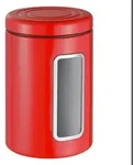 Wesco Aufbewahrungsdose, Rot, Metall, 12.5x18.9x12.5 cm, K&uuml;chenzubeh&ouml;r,