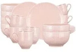 Seltmann Weiden Fr&uuml;hst&uuml;cks-Set, Rosa, Keramik, 18-teilig, Rund, 2x2x2 cm, Essen &