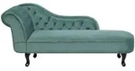 Beliani Chaiselongue, Schwarz, Mintgr&uuml;n, Textil, 170x79x61 cm, Wohnzimmer, Sessel,