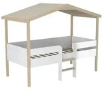Weber Industries Hausbett, Wei&szlig;, Holz, 90x190 cm, Kinder- & Jugendzimmer,