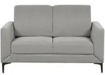 Beliani 2-Sitzer-Sofa, Grau, Schwarz, Textil, 142x90x75 cm, Wohnzimmer, Sofas &