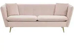 Beliani 3-Sitzer-Sofa, Rosa, Textil, 200x77x80 cm, Wohnzimmer, Sofas & Couches,