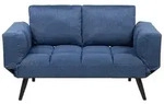 Beliani 2-Sitzer-Schlafsofa, Hellblau, Textil, 183x90x75 cm, Wohnzimmer, Sofas &