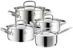 WMF Kochtopfset WMF Gourmet Plus, Edelstahl, Metall, 4-teilig, 16 cm, 1,4 L, rund,