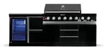 Goriller Outdoork&uuml;che, Schwarz Hochglanz, Metall, 247x90x58 cm, CE, Grills &