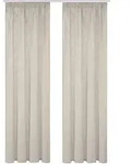 Fertigvorhang Softy, Taupe, Textil, Uni, 140x160 cm, f&uuml;r Stange und Schiene