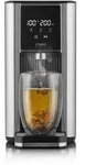 Caso Design Wasserkocher, Schwarz, Silber, Metall, Kunststoff, 2,5 L, 15x30x26.5 cm,