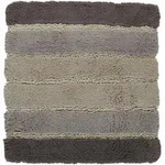 Kleine Wolke Badteppich Ph&ouml;nix, Grau, Textil, Streifen, quadratisch, 60x60 cm,