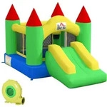 Homcom Aufblasbare, Mehrfarbig, Kunststoff, 180x160x300 cm, Outdoor Spielzeug,