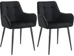 CLP Esszimmerstuhl, Schwarz, Metall, 58x86x62 cm, Esszimmer, St&uuml;hle,