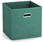 Zeller Present Aufbewahrungsbox, Petrol, Textil, 32x32x32 cm, Ordnen & Aufbewahren,