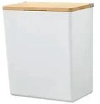 Tesa Aufbewahrungsbox Baboo, Natur, Wei&szlig;, Holz, Kunststoff, Bambus, 1 F&auml;cher,