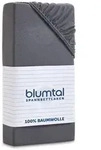 Blumtal Spannbettlaken, Grau, Textil, Uni, 135x190 cm, Schlaftextilien,...