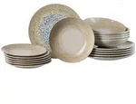 Ritzenhoff Breker Teller-Set, Beige, Keramik, 18-teilig, 2x2x2 cm, Essen & Trinken,