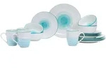Ritzenhoff Breker Kombi, T&uuml;rkis, Keramik, 16-teilig, 2x2x2 cm, Essen & Trinken,