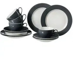 Ritzenhoff Breker Kaffeeservice, Anthrazit, Keramik, 12-teilig, 2x2x2 cm, Essen &