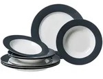Ritzenhoff Breker Tafelservice, Anthrazit, Keramik, 8-teilig, 2x2x2 cm, Essen &