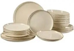 Ritzenhoff Breker Teller-Set, Beige, Keramik, 18-teilig, Rund, 29x40x39 cm, Essen &