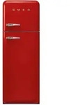 Smeg K&uuml;hl-Gefrier-Kombination 50'S Style, Rot, Metall, 1 Schublade(n),3...