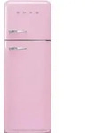 Smeg K&uuml;hl-Gefrier-Kombination 50'S Style, Pink, Metall, 1 Schublade(n),3