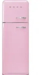 Smeg K&uuml;hl-Gefrier-Kombination 50'S Style, Pink, Metall, 1 Schublade(n),3