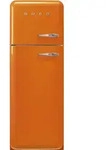 Smeg K&uuml;hl-Gefrier-Kombination 50'S Style, Orange, Metall, 1 Schublade(n),3