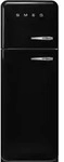 Smeg K&uuml;hl-Gefrier-Kombination 50'S Style, Schwarz, Metall, 1 Schublade(n),3