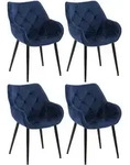 CLP Armlehnenstuhl, Dunkelblau, Metall, 58x83x62 cm, Esszimmer, St&uuml;hle,