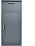 Paketbox Pepe, Anthrazit, Metall, 83 L, 50x114x39 cm, 2 Schl&uuml;ssel, Gartenzubeh&ouml;r,