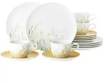 Seltmann Weiden Kaffeeservice, Gelb, Keramik, 18-teilig, Rund, 24x18.1x43 cm, Essen &