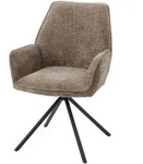 MCW Esszimmerstuhl, Braun, Schwarz, Textil, 60x86x60 cm, Esszimmer, St&uuml;hle,