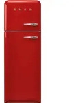 Smeg K&uuml;hl-Gefrier-Kombination 50'S Style, Rot, Metall, 1 Schublade(n),3...