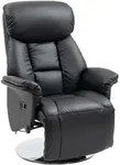 Homcom Relaxsessel, Schwarz, Leder, 78x109x80 cm, Wohnzimmer, Sessel,...
