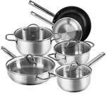 Karcher Topfset, Silber, Metall, Rund, geschmacksneutral, Kochen, T&ouml;pfe, Topfsets