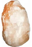 Globo Salzsteinleuchte Stone, Orange, Stein, 12.5x16x12 cm, Lampen & Leuchten,