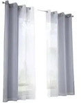 Gardinenbox Vorhang, Grau, Textil, 140x225 cm, Oeko-Tex&reg; Standard 100,
