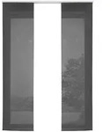 Gardinenbox Vorhang, Schwarz, Textil, 60x245 cm, Oeko-Tex&reg; Standard 100,
