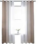 Gardinenbox Vorhang, Braun, Textil, 140x225 cm, Oeko-Tex&reg; Standard 100,