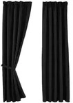 Gardinenbox Vorhang, Schwarz, Textil, 140x225 cm, Oeko-Tex&reg; Standard 100,