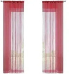 Gardinenbox Fadengardine, Rot, Textil, 140x250 cm, Oeko-Tex&reg; Standard 100,